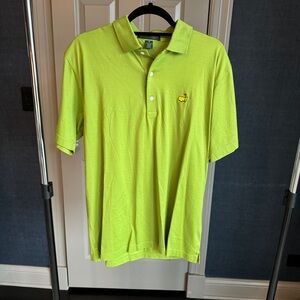 Masters logo: green Amen Corner label Polo